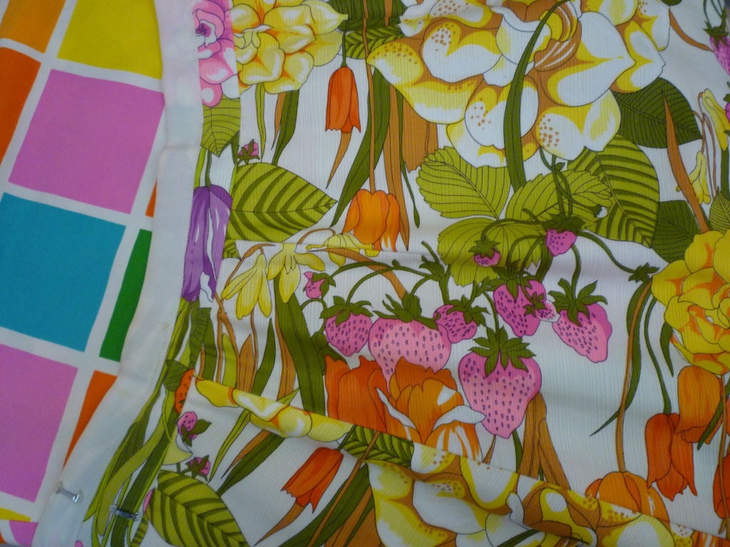 60s Pop Art Skirt - Reversable and 80s Kenzo Bikini Top 1