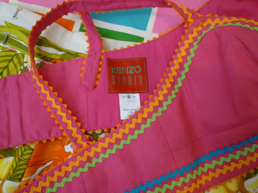 60s Pop Art Skirt - Reversable and 80s Kenzo Bikini Top 2