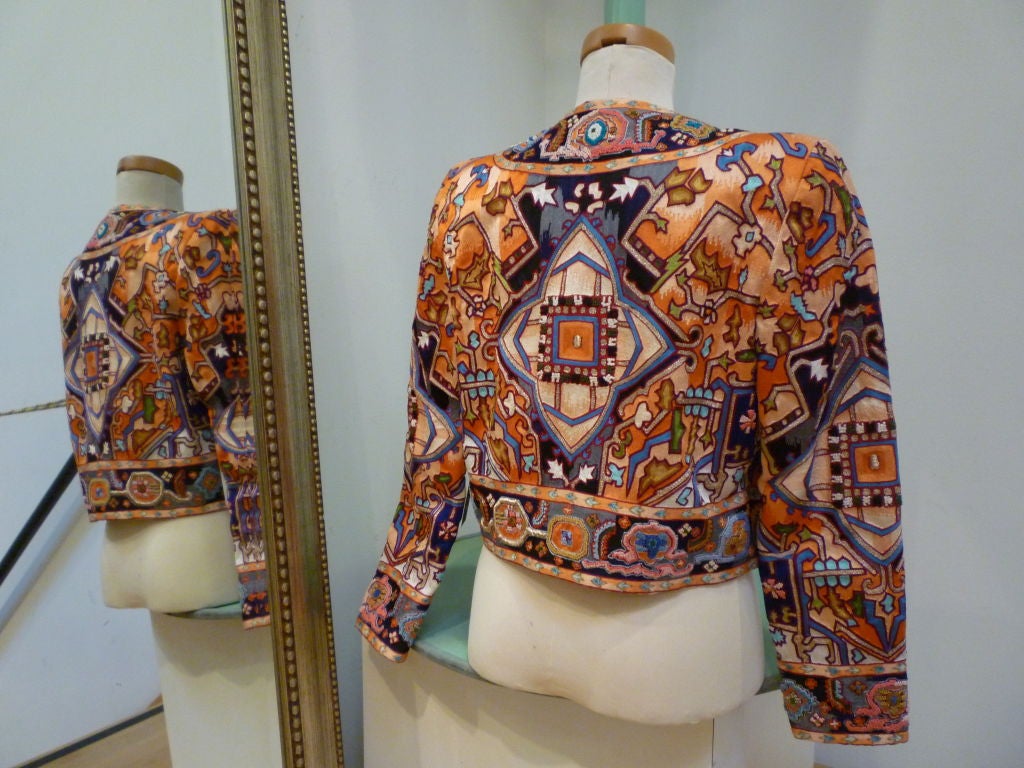 Amen Wardy amazing amen wardy hand-embroidered cropped jacket at 1stdibs Amen Wardy amazing amen wardy hand-embroidered cropped jacket at 1stdibs