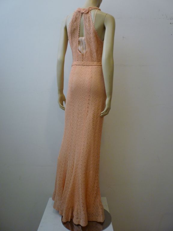 Women's 1930s Gorgeous Crochet Gown and Jacket