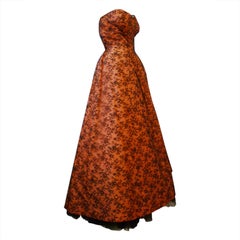 Couture Dior Ballkleid aus Seidentaft und Spitze aus den 1950er Jahren