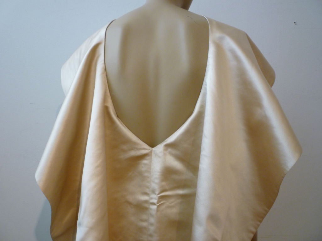 Women's Don Loper Silk Satin Dress w/ Capelet