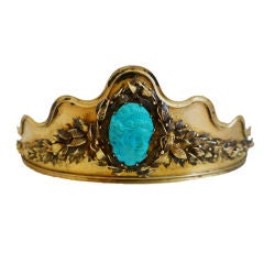 Neo-Classical Tiara with Persian Turquoise