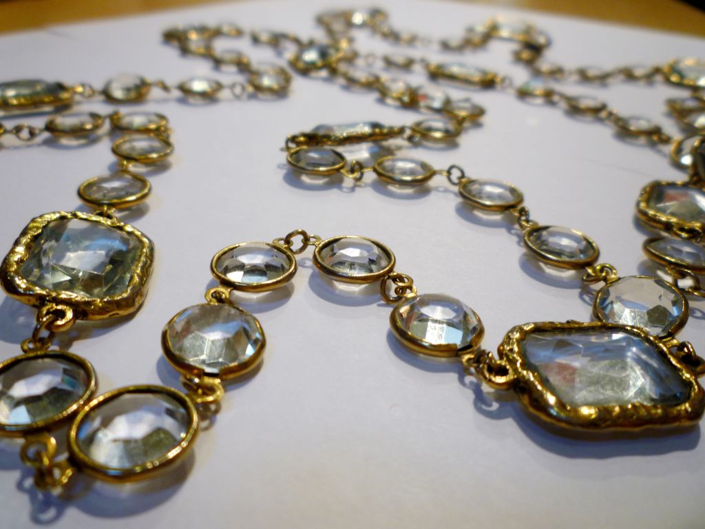 Chanel Crystal Bezel Set Sautoir  - Circa 1981