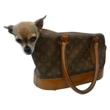 Louis Vuitton Vintage Pet Carrier Monogram Canvas / Leather – Mightychic