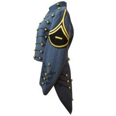 Vintage Dress Uniform Jacket w/ Tails and Gold Buttons