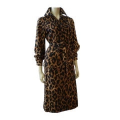 Vintage Marchesa  di Grésy 70s Leopard Print Wool Knit Suit