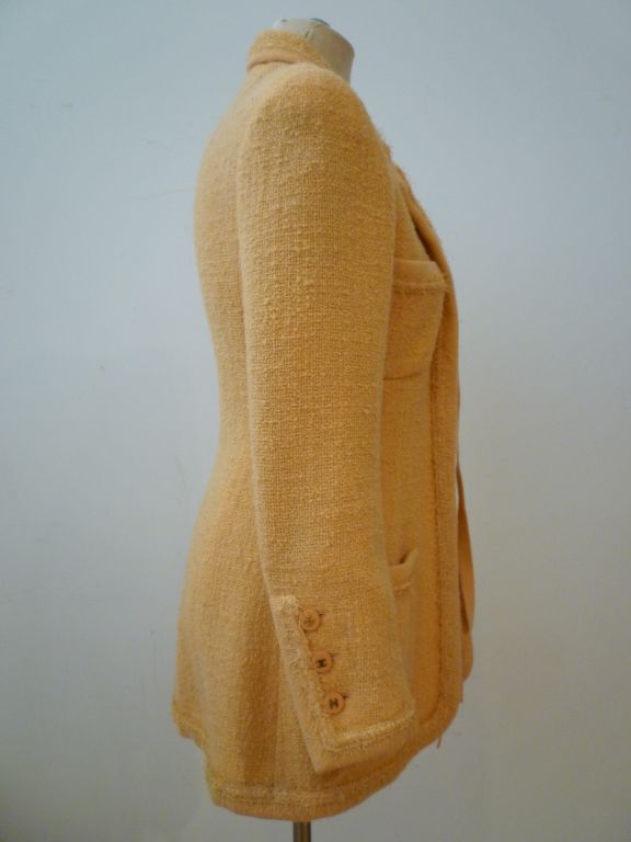 Chanel Classic Apricot Bouclé Cardigan