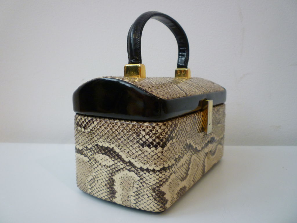 Koret Snakeskin Box Bag 1960s