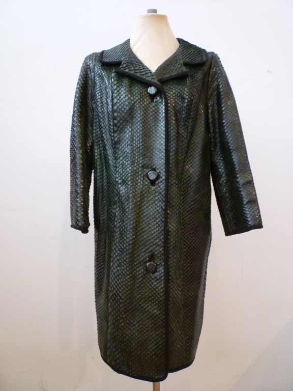 Incredible 60s Snake Jacket in Forest Green