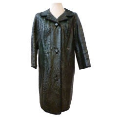 Incredible 60s Snake Jacket in Forest Green