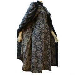 Vintage Pre-Victorian French Wool Print Riding Coat