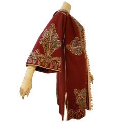 Vintage Moroccan Wool Caftan w/ Studs and Rhinestones
