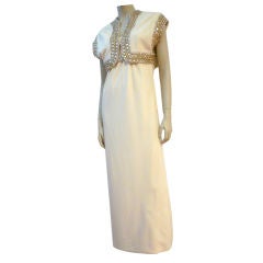 Pauline Trigere 60s Empire Embellished Dress with Jacket 5