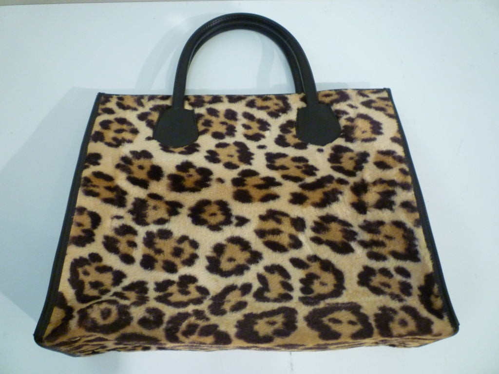 50s Faux Leopard Tote from Ronay! 1