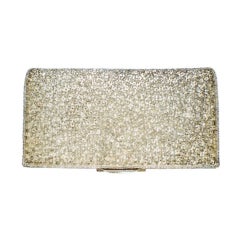 50s Silver Hand Beaded Clutch