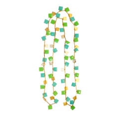 60s Confetti Necklace  -- Casual, Fun, Chic!