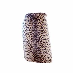 50s Faux Cheetah Fur Pencil Skirt