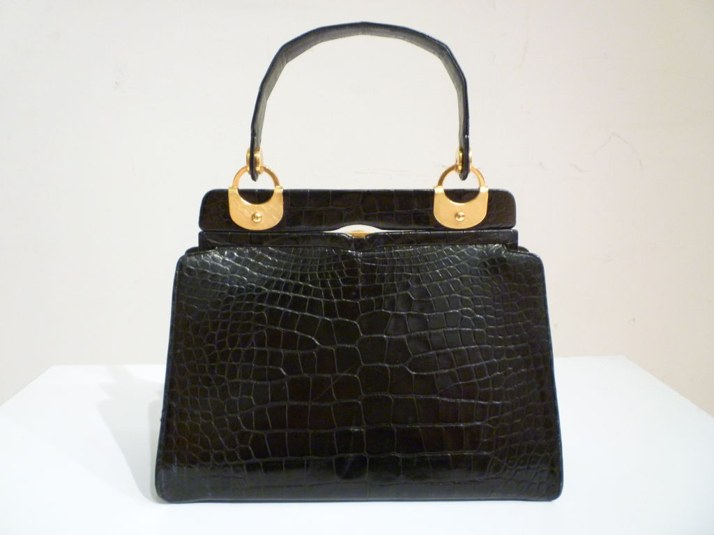 Women's Rosenfeld Incredible Alligator 50s Structured Handbag