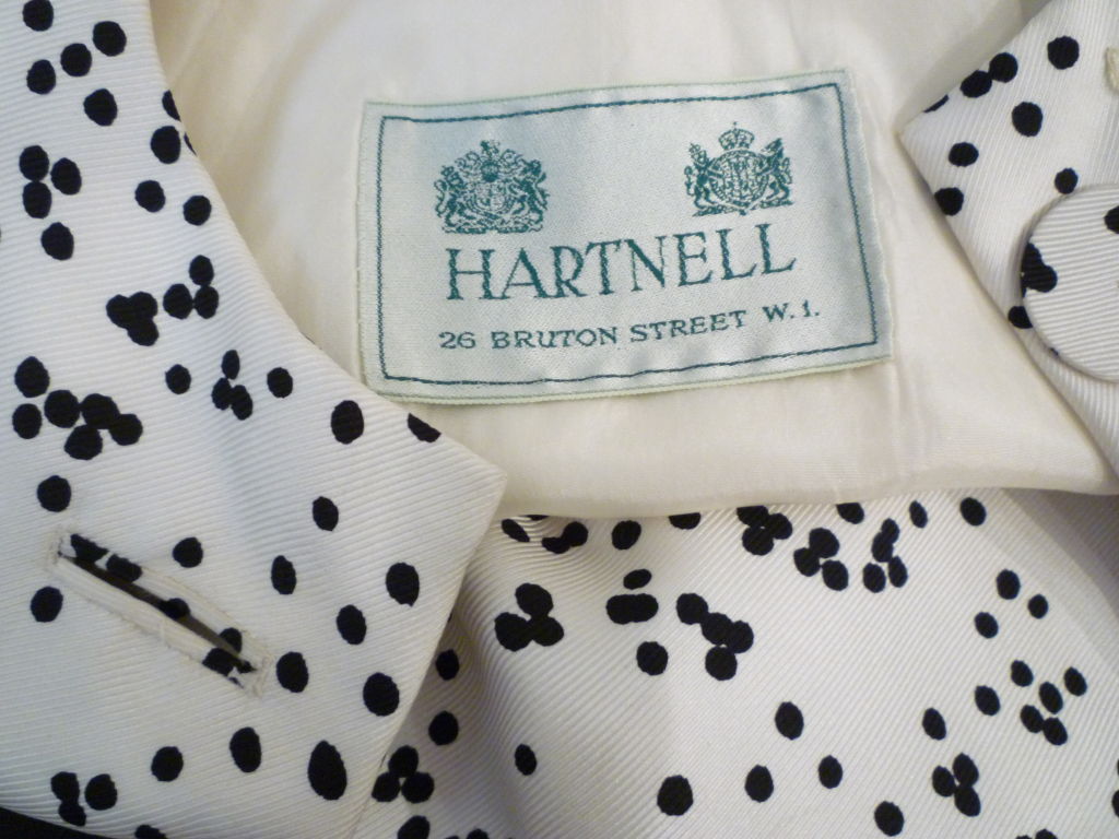 Norman Hartnell 1950s Silk Dress Suit w/ Sequin Embellishment 5
