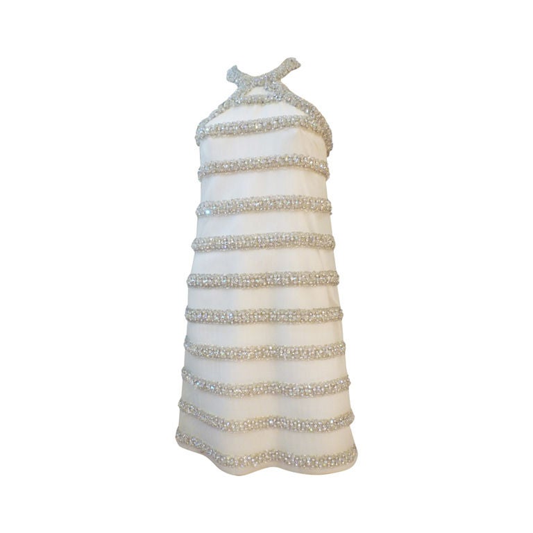 Bob Bugnand Incredible 60s Mod Cocktail Dress