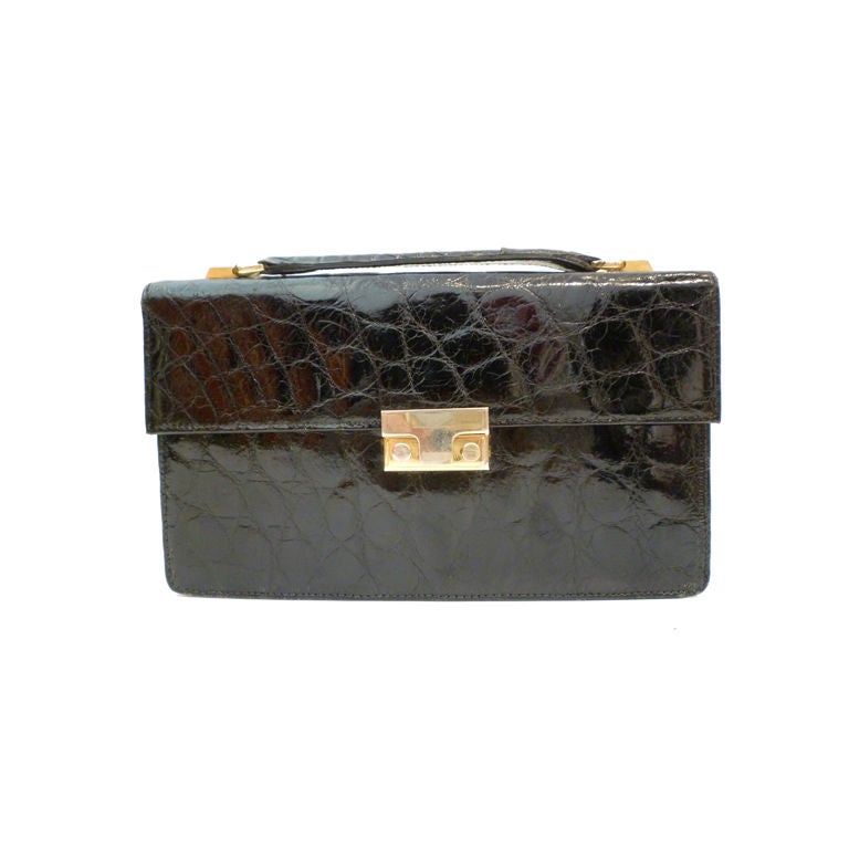 50s Alligator Clutch - French