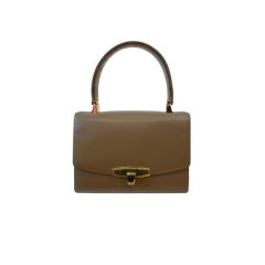 Vintage Chic Koret Brown Leather Handbag