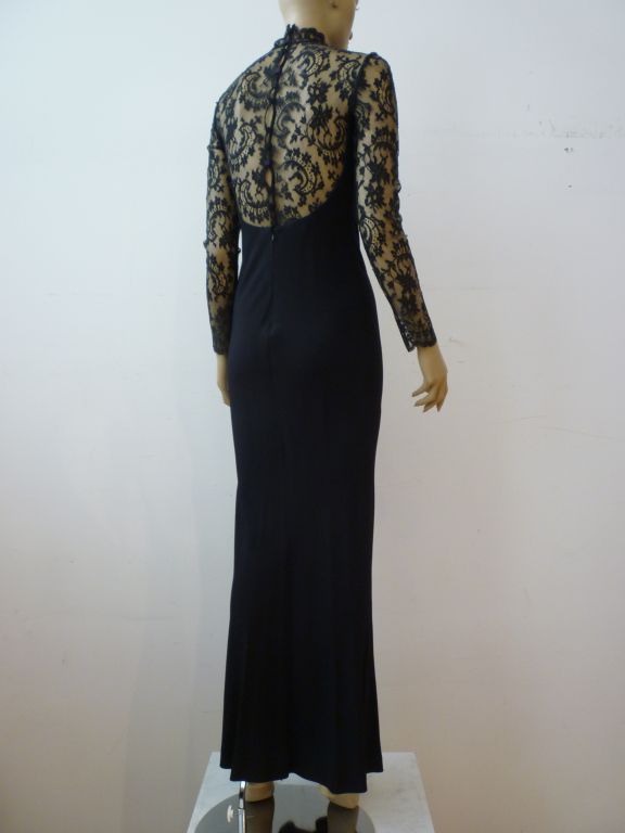 Givenchy by Galliano  Amazing Lace Column Gown w/ Low Back 1