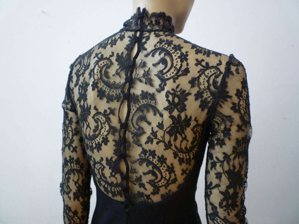 Givenchy by Galliano  Amazing Lace Column Gown w/ Low Back 2