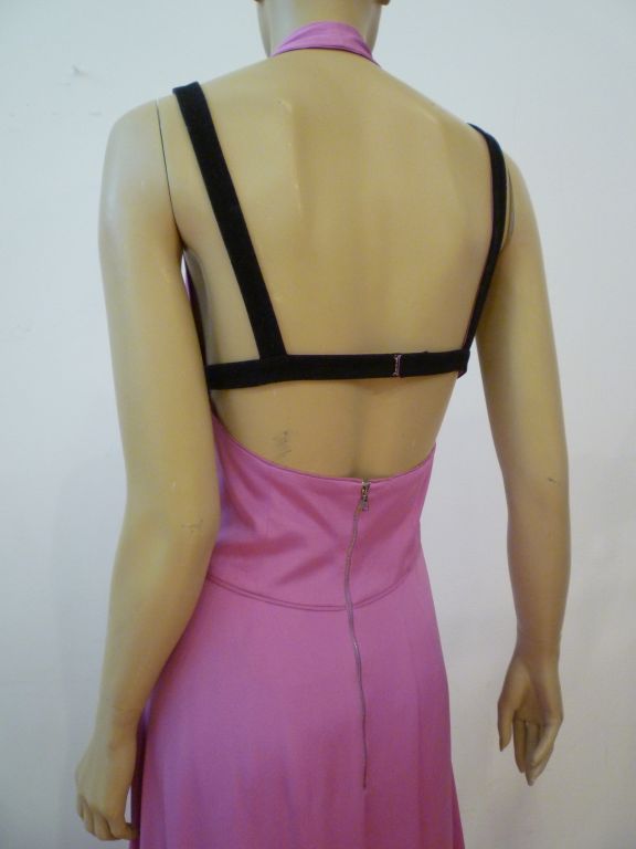 Narciso Rodriguez Modern Halter Gown w/ Lingerie Strap Detail 1