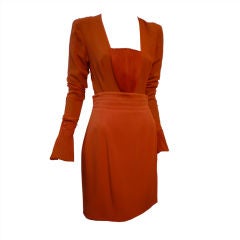 Vintage Claude Montana 3-Piece Persimmon Skirt Suit