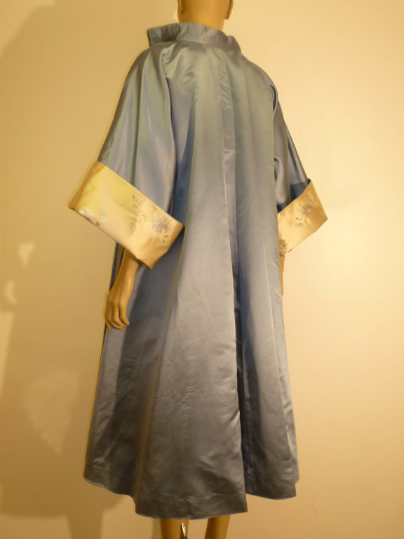 Women's 50s Satin Dress and Reversible Evening Coat