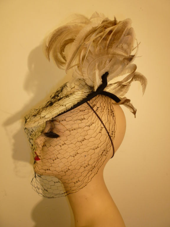 Women's Incredible Bes-Ben 40s Hat w/ Bird of Paradise Feathers