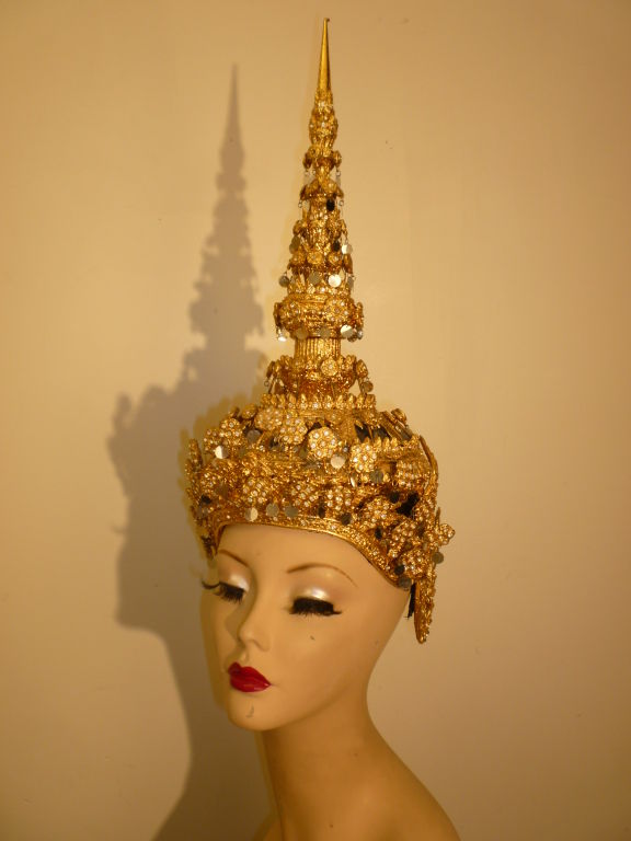 Thai Temple Dancer Headdress Crown 1