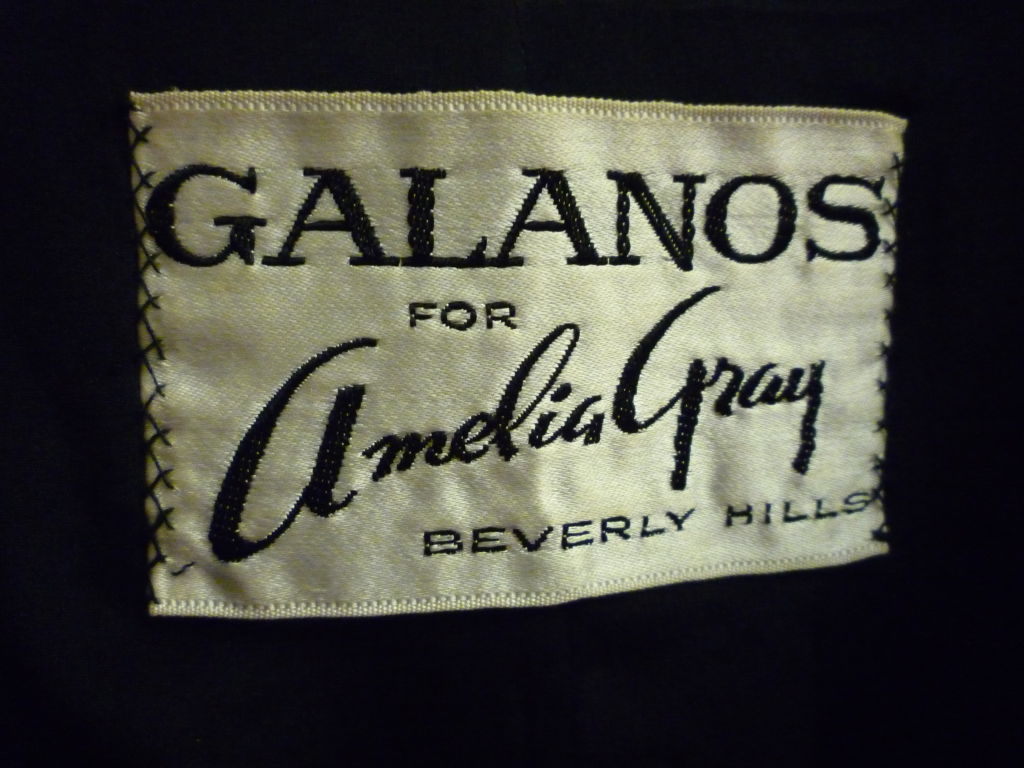 Women's 1970s Galanos for Amelia Gray Satin Smock For Sale