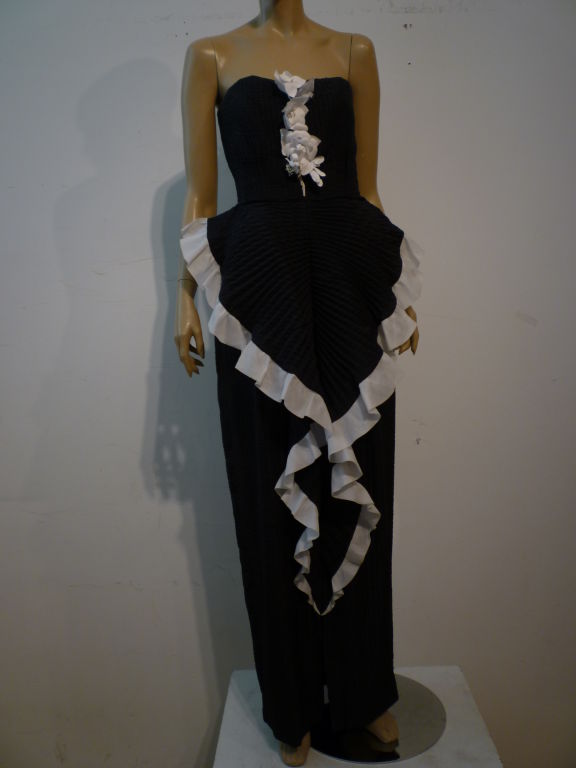 1980s André Laug Couture Gown 2