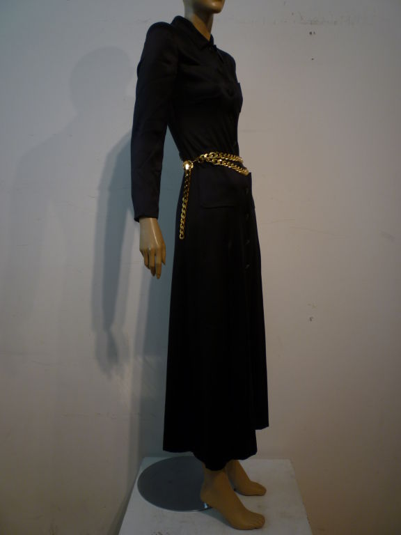 2000 Chanel Silk Charmeuse Duster
