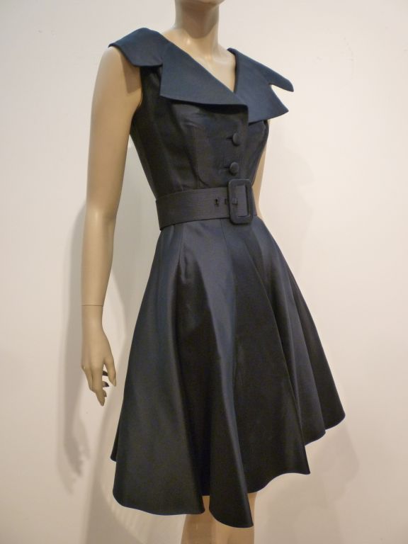 cocktail dress with collar