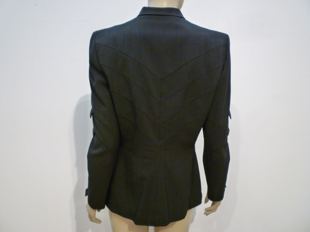 Gilbert Adrian 40s Gabardine Suit Jacket w/ Tab Detail 1