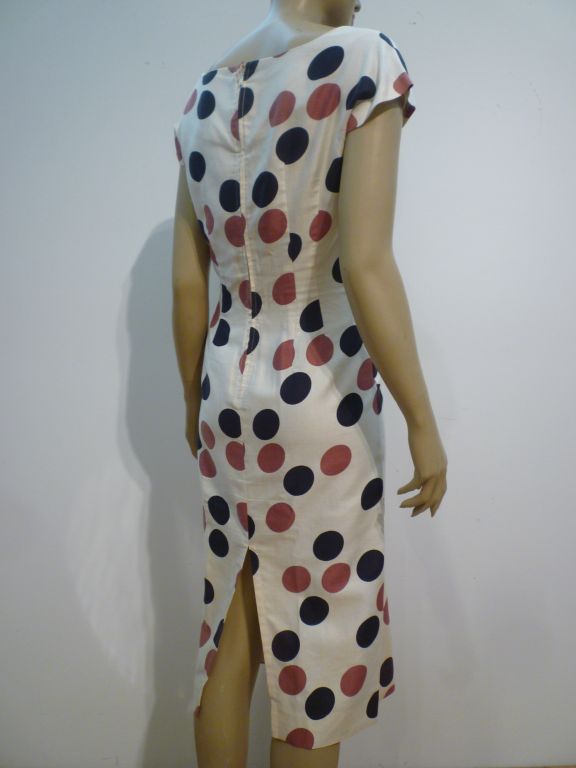 50s Matching Cotton Print Dress and Coat Ensemble 3