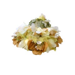 Elsa Schiaparelli  Silk Floral flowerpot Hat