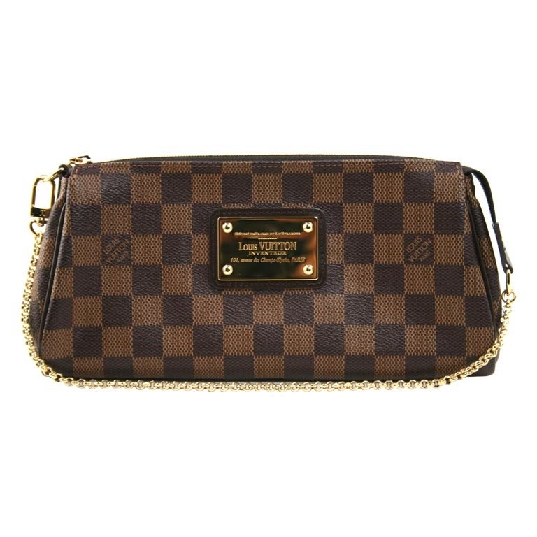 Shop for Less - ❣️Authentic pre loved Louis Vuitton Eva clutch damier ebene  With long strap, dust bag 38,000 php only! All rights reserved to btand  owners #louisvuitton #louisvuittonph #lv #lvbag #lvbagph #