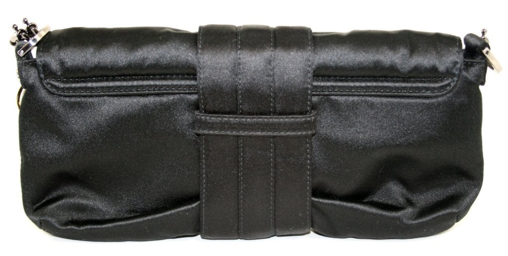 Lanvin Black Satin Evening Bag