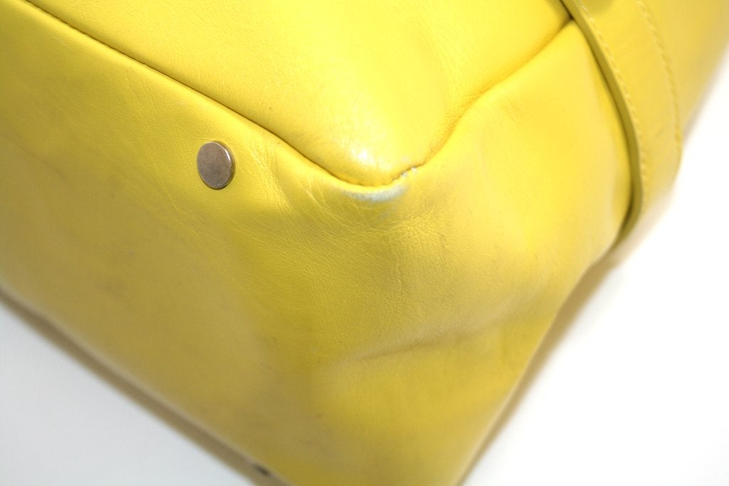 Jimmy Choo Yellow Leather Tulita Bag 3