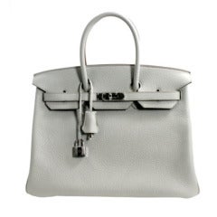 Hermès Gris Perle Togo 35 Cm Birkin Bag