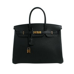 Hermès Black Togo 35 cm Birkin Bag with Gold Hardware
