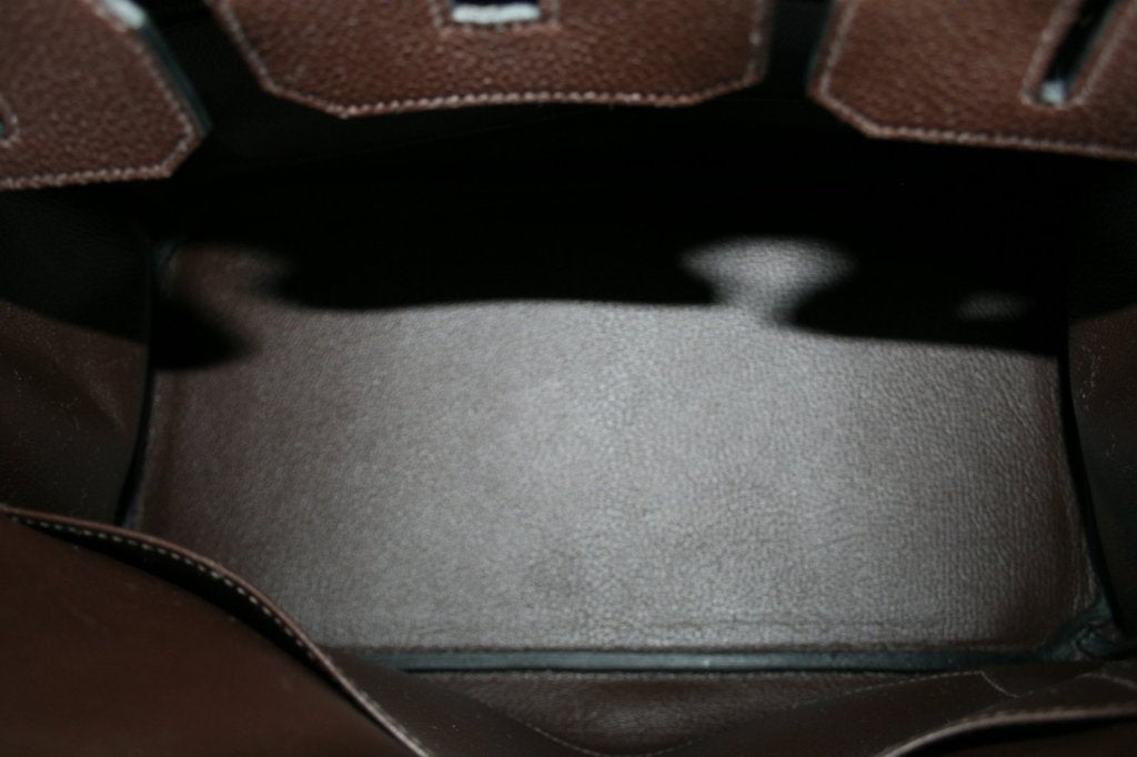 Hermès Chocolate Togo Leather 35 Cm Birkin 4