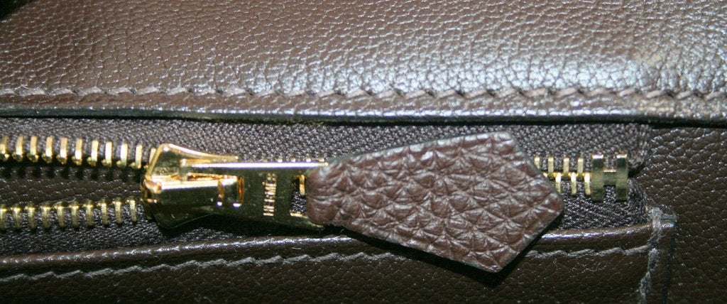 Hermès Chocolate Togo Leather 35 Cm Birkin 5