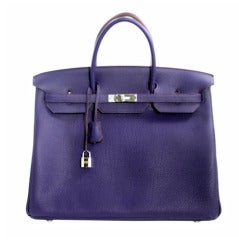 Hermès 40 cm Iris Togo Birkin Bag PHW