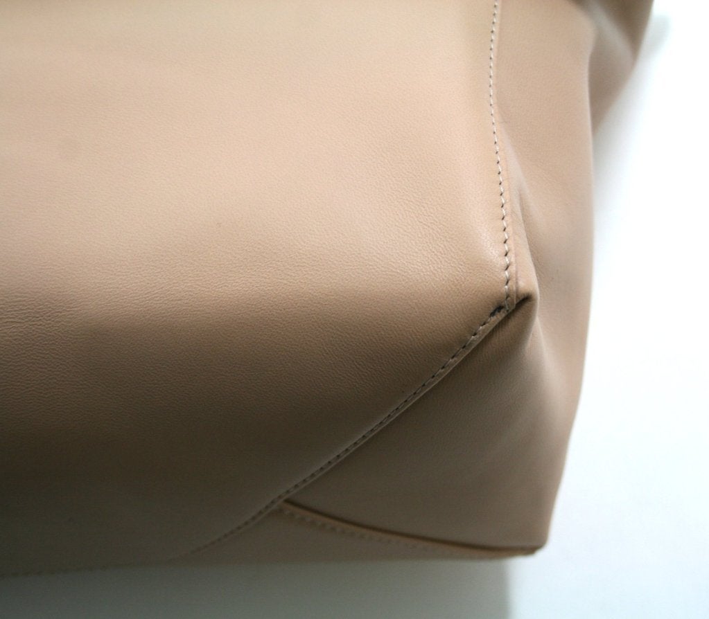 Celine Beige Leather Folded Clutch 4